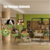 Dog Playpen, 40 Inch 8 Panels Puppy Playpen, Dog Exercise Pen for Large/Medium/Small Dogs, Foldable Dog Pen with Doors for RV, Camping, Yard