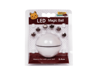 LED Laser Electronic Rolling Pet Funny Cat Toy Ball (Option: White)